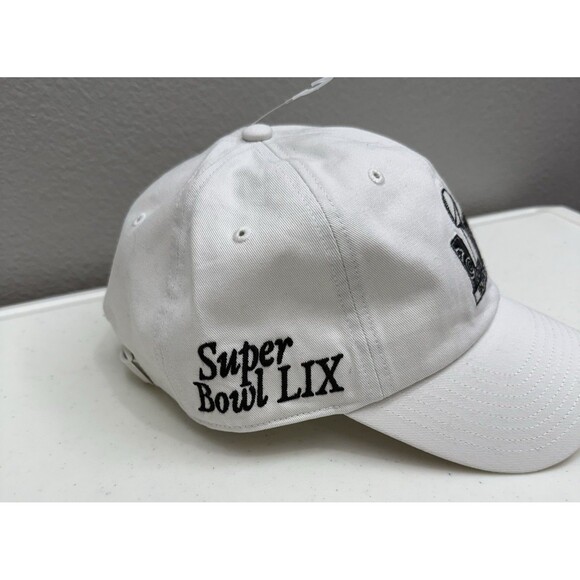 NFL 47 Brand Super Bowl Hat Cap LIX White Super Bowl Eagles Philly - Picture 3 of 8